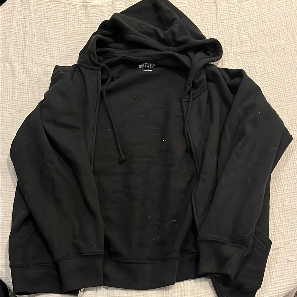 Hollister Black Zip Up Jacket